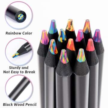 Yangmei Rainbow Pencils - Colorful Art Supplies for Kids
