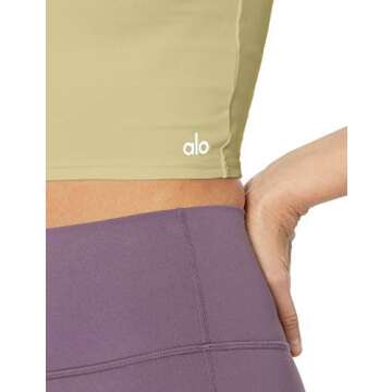 Alo Yoga Women's Troop Fitted Tank, Citrine, L
