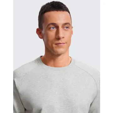 CRZ YOGA Men's Sweatshirt French Terry Athletic Pullover