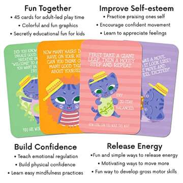 Sunny Present Empowerment Cards for Kids – 45 Action Packed and Fun Exercises