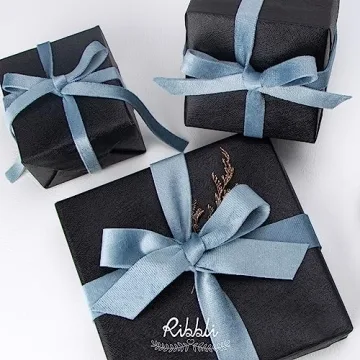 Elegant Light Dusty Blue Velvet Ribbon for Gift Wrapping