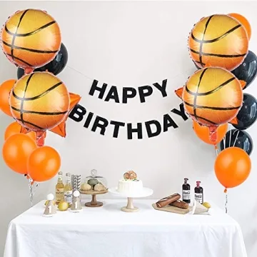 10pcs Basketball Balloons for Epic Sports Celebrations