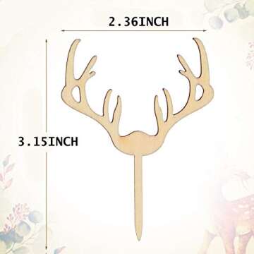 AUMIO Deer Cupcake Toppers - Perfect for Every Celebration