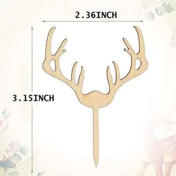 AUMIO Deer Cupcake Toppers - Perfect for Every Celebration