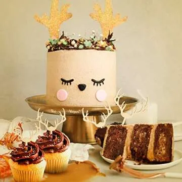 AUMIO Deer Cupcake Toppers - Perfect for Every Celebration
