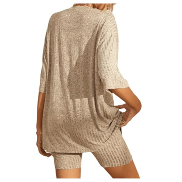 Shop WDIRARA Women's Chic Tee and Biker Shorts Set