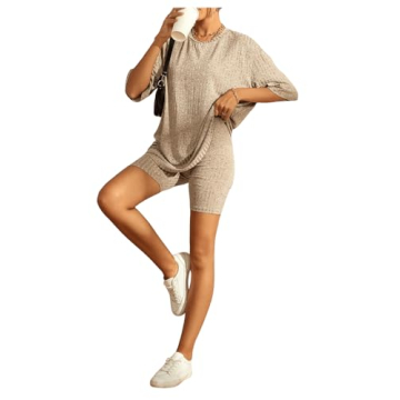 Shop WDIRARA Women's Chic Tee and Biker Shorts Set