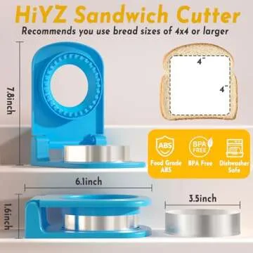HiYZ Sandwich Cutter: Easy Crustless Sandwich Maker
