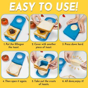 HiYZ Sandwich Cutter: Easy Crustless Sandwich Maker