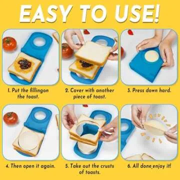 HiYZ Sandwich Cutter: Easy Crustless Sandwich Maker