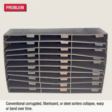 24 Compartment Desktop Organizer for Office Use