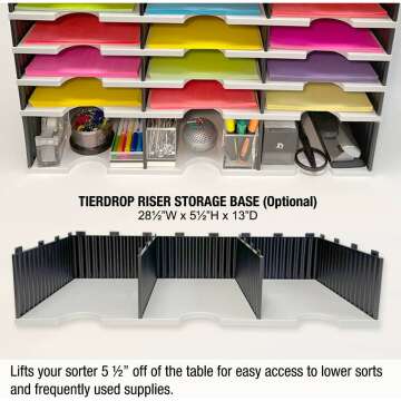 24 Compartment Desktop Organizer for Office Use