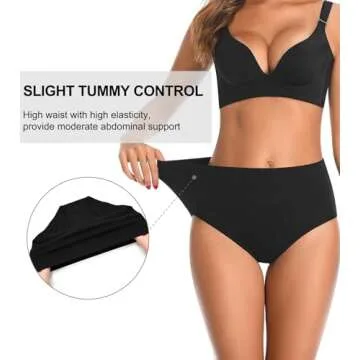 OPIBOO Women's High Waisted Cotton Underwear for Moms