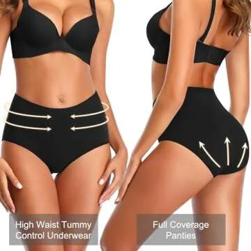 OPIBOO Women's High Waisted Cotton Underwear for Moms