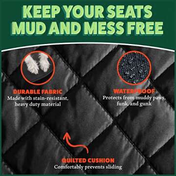 Waterproof Dog Car Seat Cover and Booster Seat for Travel