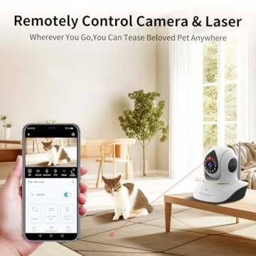 VStarcam 3MP Pet Camera with Laser Toy and Night Vision