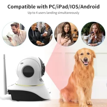 VStarcam 3MP Pet Camera with Laser Toy and Night Vision
