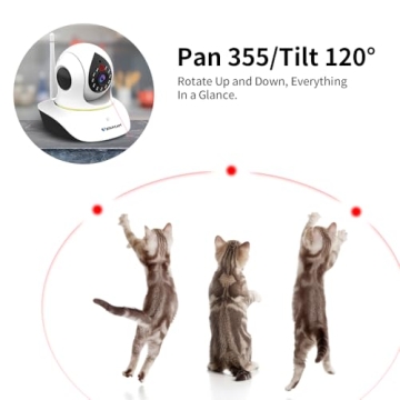 VStarcam 3MP Pet Camera with Laser Toy and Night Vision