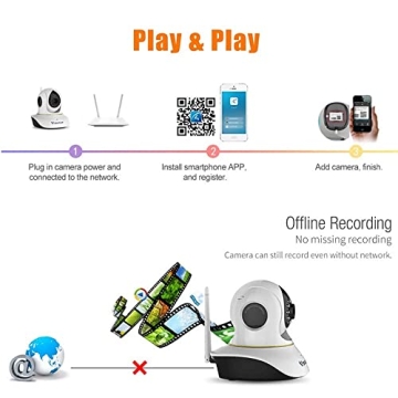 VStarcam 3MP Pet Camera with Laser Toy and Night Vision