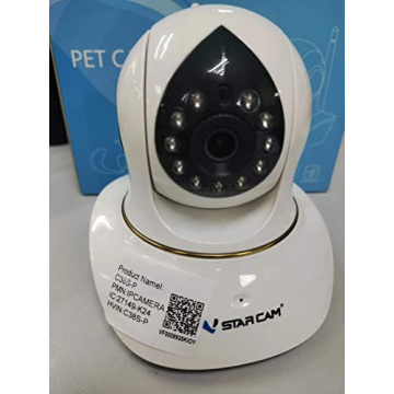 VStarcam 3MP Pet Camera with Laser Toy and Night Vision