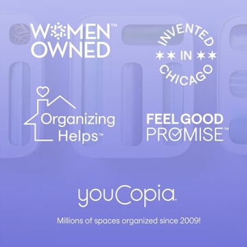 YouCopia StoraBag Drawer Food Bags Dispenser, 3-Slot, Plastic Sandwich Bag Organizer For Kitchen Storage, White