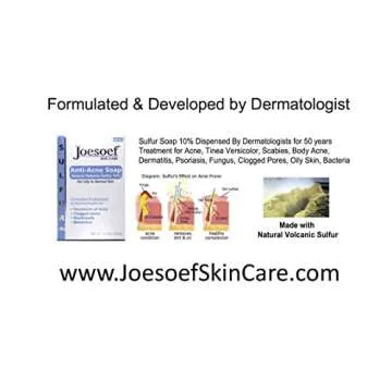 JOESOEF Sulfur Soap for Acne Treatment Dermatologist Approved