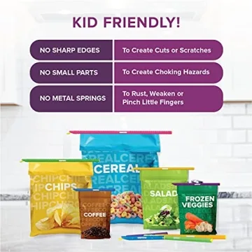 GripStic 12pc Bag Clips for Food Storage