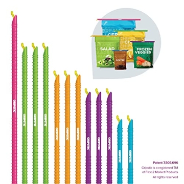 GripStic 12pc Bag Clips for Food Storage