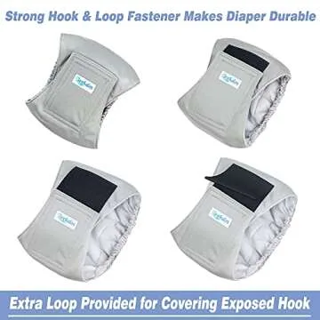 Leekalos Male Dog Diapers (3 Pack), High Absorbing Dog Belly Bands for Male Dogs, Washable Reusable Dog Male Wraps (Black, Blue, Grey, Small)