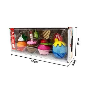Hape Cupcakes | Vibrant Wooden Pretend Play Food Set