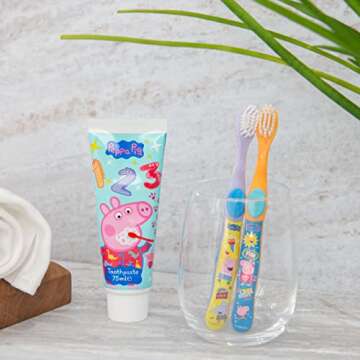 Peppa Pig Toothbrush Twin Set for Fun Brushing
