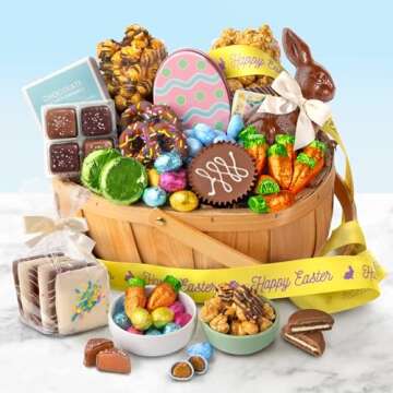 Chocolate Bliss Gourmet Easter Basket with Assorted Treats