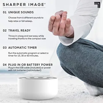 Sharper Image White Noise Machine for Relaxation & Sleep