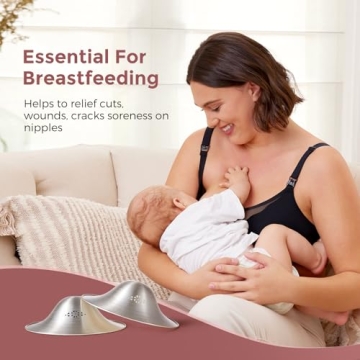 Momcozy Silver Nipple Cups for Comfortable Breastfeeding