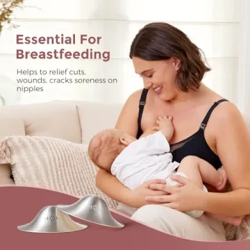 Momcozy Silver Nipple Cups for Comfortable Breastfeeding