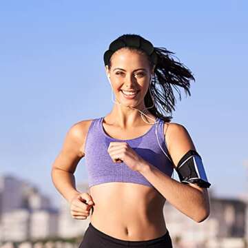 Spa Makeup Headband for Washing Face, Sponge Skincare Face Wash headbands for Women Girls - Bubble Soft Terry Towel Cloth Hair Band for Skincare Makeup Removal, Puffy Non Slip Thick Headwear(Black)