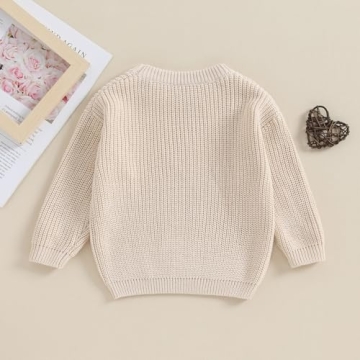 Baby Girl Valentines Day Outfit Cute Long Sleeve Sweater