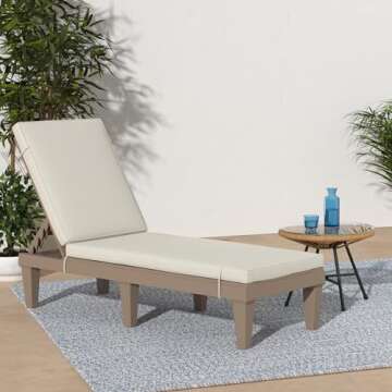 Best Choice Products Outdoor Lounge Chair, Resin Patio Chaise Lounger for Poolside, Backyard, Porch ...