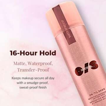 ONE/SIZE On 'Til Dawn Mattifying Waterproof Setting Spray, Jumbo Size, 7.3 oz.