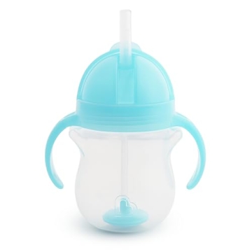 Munchkin Weighted Straw Cup for Toddlers, 7oz - Spill Proof Design