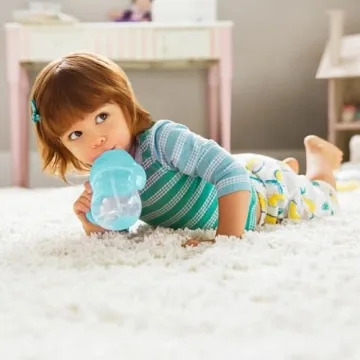 Munchkin Weighted Straw Cup for Toddlers, 7oz - Spill Proof Design