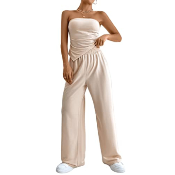 Flattering SHENHE Women's 2 Piece Outfits Asymmetrical Set