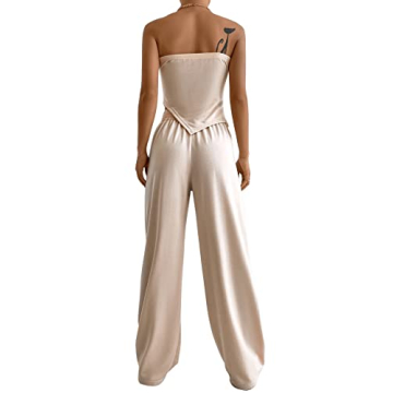 Flattering SHENHE Women's 2 Piece Outfits Asymmetrical Set