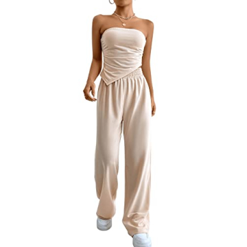 Flattering SHENHE Women's 2 Piece Outfits Asymmetrical Set