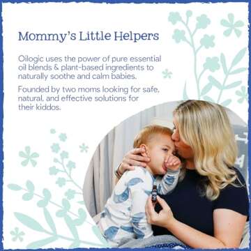 Oilogic Stuffy Nose and Cough Vapor Bath for Babies & Toddlers, Essential Oil Breathe Blend - Naturally Soothes with 100% Pure Lavandin, Orange, Eucalyptus Oil & More - 12.9 fl oz