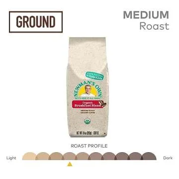 Newman's Own Organic Breakfast Blend Coffee, 10oz Bag