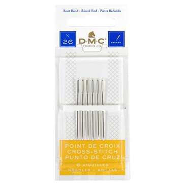 3 Pack DMC Size 26 Cross Stitch Needles (Total 18 Needles) - New Package