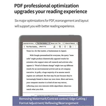 Meebook E-Reader P78 Pro | 7.8”Eink Carta Screen 300PPI | Support Hand Writing | Adjustable Smart Light | Android 11 | Quad Core | Micro-SD Slot | Support Google Play Store | 3GB+32GB | Grey