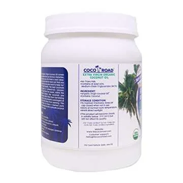 Coco Road Organic & Fair Trade Virgin Coconut Oil (54 Fl Oz)