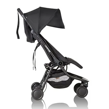 Mountain Buggy Nano Stroller Black Ultra-Compact Airline Approved